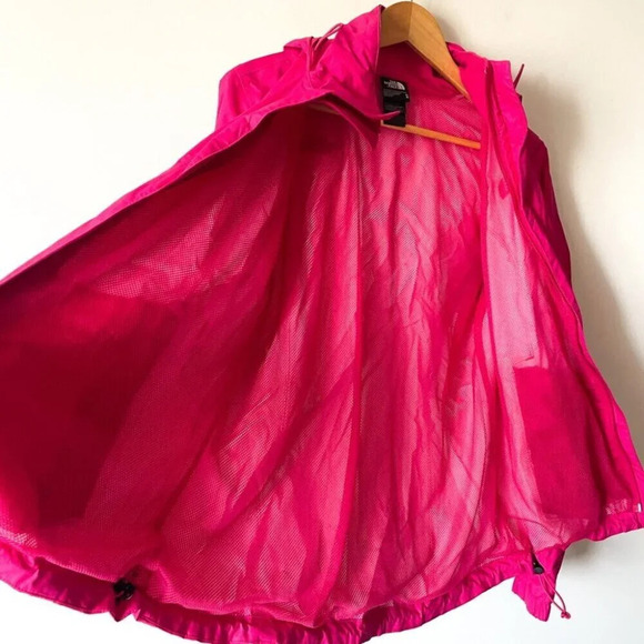 The North Face Antora  Dryvent Jacket Coat Hot Pink Size Medium - Picture 6 of 8